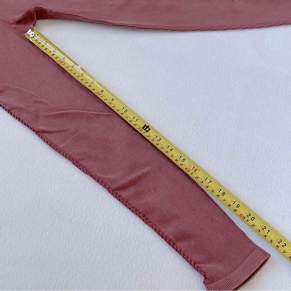 FP movement by Free People High Rise 7/8 Length Ribbed Good Karma Leggings, XS - Picture 4 of 5